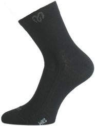 Skarpety merino WKS. Czarne skarpety LASTING, bez wzorów, z elastanu. Za 87.95 zł.