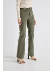 Josephine & Co Dżinsy "Alessandro" - Flare fit - w kolorze zielonym rozmiar: 38. Zielone jeansy Josephine & Co, bez wzorów. Za 236.05 zł.