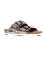 Sunbay Klapki "Trefle" w kolorze srebrnym rozmiar: 38. Szare klapki Sunbay, bez wzorów, z otwartym noskiem, bez obcasa. Za 135.17 zł.