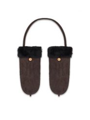 EMU Australia Rękawiczki Montana W7019 Brązowy ciemny. Brązowe rękawiczki EMU Australia, bez wzorów, z dzianiny. Za 514.99 zł.