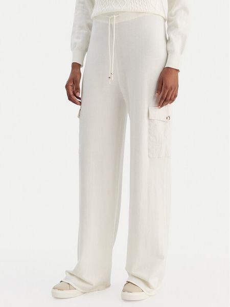 Liu Jo Spodnie materiałowe TF5041 MS75L Écru Regular Fit. Spodnie dresowe Liu Jo, l, bez wzorów, z dresówki. Za 679.99 zł.