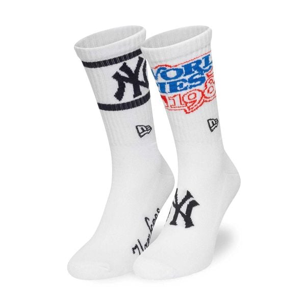 Skarpetki New York Yankees Crew. Białe skarpety New Era, bez wzorów. Za 115.00 zł.
