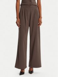 Bardot Spodnie materiałowe Sloane Straight 58620PB3 Brązowy Regular Fit. Brązowe spodnie materiałowe Bardot, bez wzorów, z materiału. Za 489.99 zł.