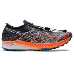 Buty terenowe damskie Asics Fujispeed. Czarne trekkingi Asics, z materiału, do biegania. Za 542.05 zł.
