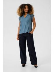 Cream Bluzka w kolorze błękitnym rozmiar: 46. Niebieskie bluzki Cream, bez wzorów, z koronki, bez kołnierzyka, bez ramiączek. Za 109.00 zł.