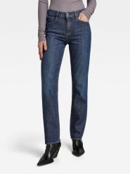 G-Star Dżinsy "Strace" - Straight fit - w kolorze granatowym rozmiar: W25/L30. Niebieskie jeansy G-Star, l, z aplikacjami. Za 272.95 zł.