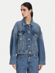 PINKO Kurtka jeansowa Gaborone 104644 Niebieski Regular Fit. Niebieskie kurtki Pinko, l, bez wzorów, z bawełny, bez kaptura. Za 939.99 zł.