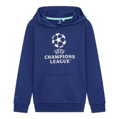 Bluza z kapturem dla dorosłych Champions League. Niebieskie bluzy CHAMPIONS LEAGUE, xl, bez wzorów, z bawełny, z kapturem. Za 229.99 zł.