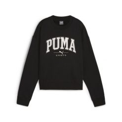 Damska bluza z okrągłym dekoltem PUMA SQUAD o pełnej długości PUMA Black. Czarne bluzy Puma, s, bez wzorów, z dzianiny, bez kaptura. Za 166.99 zł.