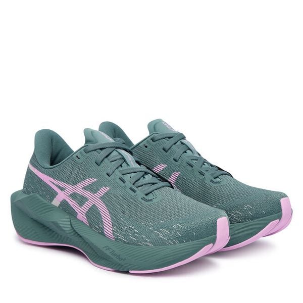 Buty do biegania Asics. Zielone obuwie sportowe Asics, bez zapięcia, do biegania. Za 638.99 zł.