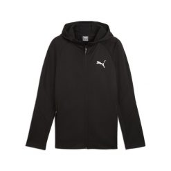 Puma Bluza Evostripe Warm Fz Dk 68170301. Czarne bluzy Puma, na zimę, m, bez wzorów, z materiału, bez kaptura. Za 229.99 zł.