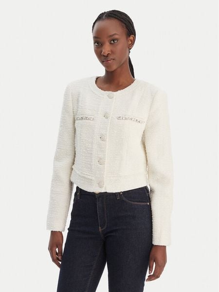 Guess Marynarka W6RL54 WJ632 Écru Regular Fit. Marynarki i żakiety Guess, m, z aplikacjami, z syntetyku. Za 759.99 zł.