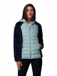 Columbia Kurtka funkcyjna "Powder Lite II Sherpa" w kolorze błękitno-granatowym rozmiar: S. Niebieskie kurtki sportowe Columbia, s, bez wzorów, bez kaptura, outdoorowe. Za 239.95 zł.