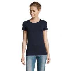Koszulka Damska Millenium. Niebieskie bluzki SOL'S, s, bez wzorów, sportowe, bez kołnierzyka, bez ramiączek. Za 78.99 zł.