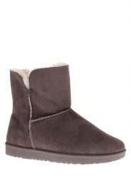 ISLAND BOOT Botki zimowe "Chloe" w kolorze antracytowym rozmiar: 40. Czarne botki Island Boot, na zimę, bez wzorów, z materiału, bez obcasa, bez zapięcia. Za 145.26 zł.