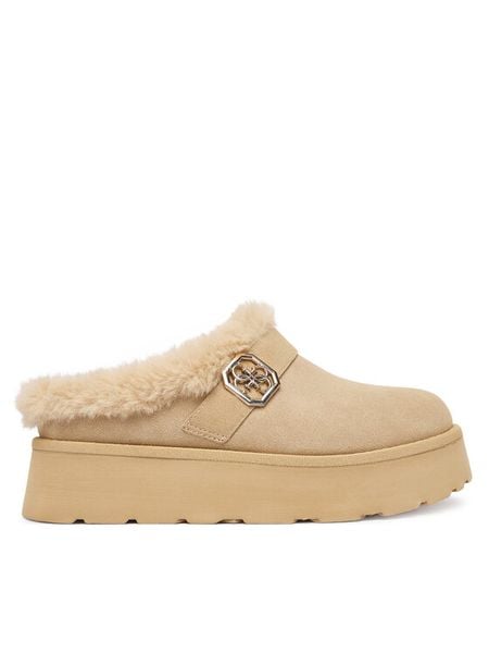 Guess Śniegowce FLFDOC ESU06 Beżowy. Brązowe trapery i śniegowce Guess, z materiału. Za 369.99 zł.