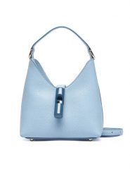 Furla Torebka Iride Mini WE00876 ARE000 KH CDZ00 Błękitny. Niebieskie torebki klasyczne Furla, bez wzorów, ze skóry, bez dodatków. Za 1,019.00 zł.