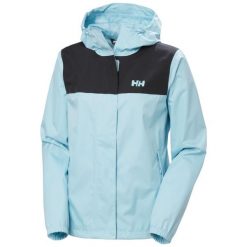 Damska kurtka wodoodporna Helly Hansen Vancouver. Niebieskie kurtki sportowe Helly Hansen, bez wzorów, bez kaptura. Za 567.50 zł.