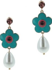 Ivy Pozłacane kolczyki-wkrętki z kryształami Swarovski rozmiar: onesize. Białe kolczyki IVY, z kryształem, pozłacane. Za 39.99 zł.