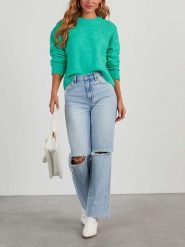 Milan Kiss Sweter w kolorze zielonym rozmiar: XL. Zielone swetry Milan Kiss, xl, bez wzorów, bez ramiączek. Za 194.95 zł.