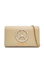 LOVE MOSCHINO Torebka JC4296PP0PK1412A Kremowy. Białe kopertówki Love Moschino, bez wzorów, ze skóry, bez dodatków. Za 789.99 zł.