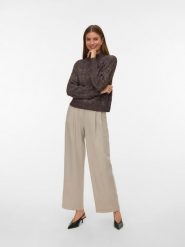 Vero Moda Sweter w kolorze antracytowym rozmiar: XS. Czarne swetry Vero Moda, s, bez wzorów, z materiału, bez ramiączek. Za 82.99 zł.