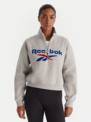 Reebok Bluza Jazz RK25170CCW Szary Regular Fit. Szare bluzy sportowe Reebok, s, bez wzorów, z bawełny, bez kaptura. Za 219.99 zł.