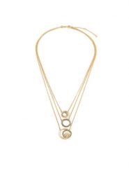 Tory Burch Naszyjnik Miller Pave Layered 163733 Złoty. Żółte naszyjniki Tory Burch, metalowe. Za 919.99 zł.