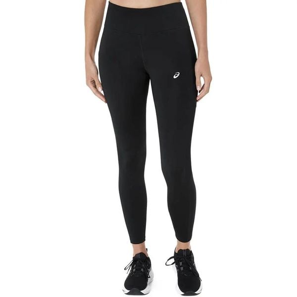 Damskie legginsy Asics Core. Czarne legginsy Asics, s, bez wzorów, z materiału, do biegania. Za 204.75 zł.