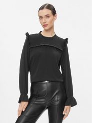 JDY Bluzka 15308129 Czarny Regular Fit. Czarne bluzki JDY, l, bez wzorów, z syntetyku, bez kołnierzyka, bez ramiączek. Za 69.99 zł.