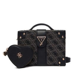 Torebka Guess. Szare torebki klasyczne Guess, z aplikacjami, bez dodatków. Za 349.99 zł.