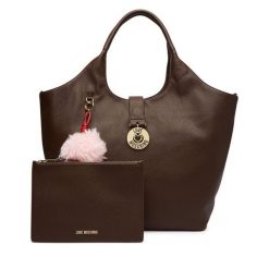 Torebka LOVE MOSCHINO. Brązowe shopper Love Moschino, bez wzorów, bez dodatków. Za 1,119.00 zł.