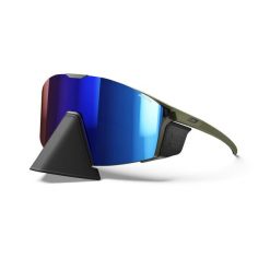 Okulary fotochromowe JULBO EDGE COVER zielony Cat 2-4 Reactiv. Czarne okulary przeciwsłoneczne JULBO, bez wzorów, sportowe. Za 927.99 zł.