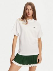 Lacoste Polo PF9654 Biały Relaxed Fit. Białe koszulki polo Lacoste, bez wzorów, z bawełny, bez kołnierzyka, bez ramiączek. Za 309.99 zł.