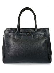 Lia Biassoni Skórzana torebka w kolorze czarnym - 38 x 28 x 15 cm rozmiar: onesize. Czarne torby na ramię Lia Biassoni, bez wzorów, z materiału, przez ramię, bez dodatków. Za 382.13 zł.
