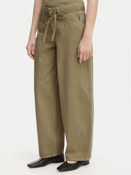 ONLY Jeansy Gianna 15372521 Khaki Straight Leg. Brązowe jeansy Only, bez wzorów. Za 131.99 zł.