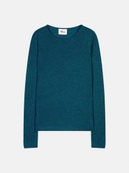 Just Cashmere Kaszmirowy sweter "Joyce" w kolorze niebieskim rozmiar: L. Niebieskie swetry Just Cashmere, l, bez wzorów, z kaszmiru, bez ramiączek. Za 368.96 zł.