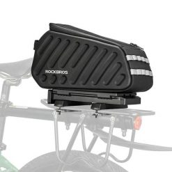 Sakwa, torba rowerowa na bagażnik Hard Shell EVA ROCKBROS wodoodporna 7,5 l. Czarne torby na ramię ROCKBROS, bez wzorów, z materiału, biznesowe, duże, bez dodatków. Za 289.99 zł.