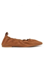 Pepe Jeans Baleriny Poppy Basic PLS10430 Brązowy. Brązowe baleriny Pepe Jeans, bez wzorów, z jeansu, bez obcasa. Za 269.99 zł.