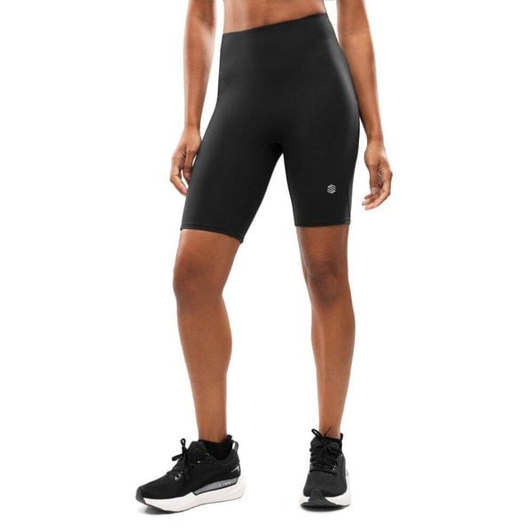 Damskie krótkie legginsy kolarki do biegania Fitness Siroko Thames Black. Czarne legginsy SIROKO, bez wzorów, z tkaniny, krótkie. Za 148.00 zł.