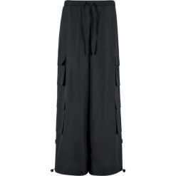 Spodnie Cargo Damskie Ripstop. Czarne spodnie dresowe Urban Classics, bez wzorów. Za 211.99 zł.