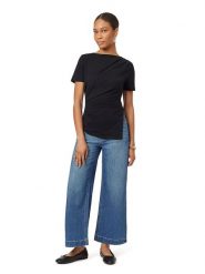 Scotch & Soda Bluzka w kolorze czarnym rozmiar: S. Czarne bluzki Scotch & Soda, s, bez wzorów, z bawełny, bez kołnierzyka, bez ramiączek. Za 135.81 zł.