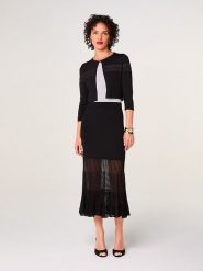 Rodier Spódnica w kolorze czarnym rozmiar: S. Czarne spódnice Rodier, na co dzień, s, bez wzorów, midi, proste. Za 404.99 zł.