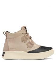 Sorel Botki Out N About IV Classic Brązowy. Brązowe botki Sorel, bez wzorów, ze skóry, bez obcasa, na płaskiej podeszwie, bez zapięcia. Za 499.99 zł.