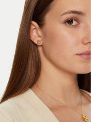 Kate Spade Kolczyki Mini Stuck KJ322 Złoty. Żółte kolczyki Kate Spade, metalowe. Za 189.99 zł.