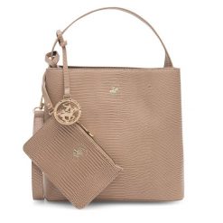 Torebka Beverly Hills Polo Club. Brązowe torebki klasyczne Beverly Hills Polo Club, bez wzorów, bez dodatków. Za 199.99 zł.