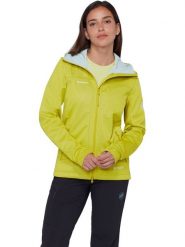 Mammut Kurtka softshellowa "Ultimate VIII SO" w kolorze żółtym rozmiar: XS. Żółte kurtki sportowe Mammut, xs, bez wzorów, z materiału, bez kaptura, outdoorowe. Za 624.95 zł.
