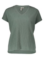 ONLY Koszulka w kolorze zielonym rozmiar: S. Zielone bluzki Only, s, bez wzorów, bez kołnierzyka, bez ramiączek. Za 69.99 zł.