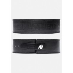 4 Inch Carbon Leather Lever Belt - Czarny. Czarne paski GORILLA WEAR, bez wzorów, sportowe. Za 426.00 zł.