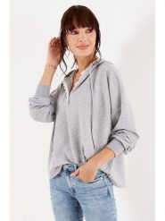Milan Kiss Bluza w kolorze jasnoszarym rozmiar: M. Szare bluzy sportowe Milan Kiss, m, bez wzorów, z kapturem. Za 92.21 zł.